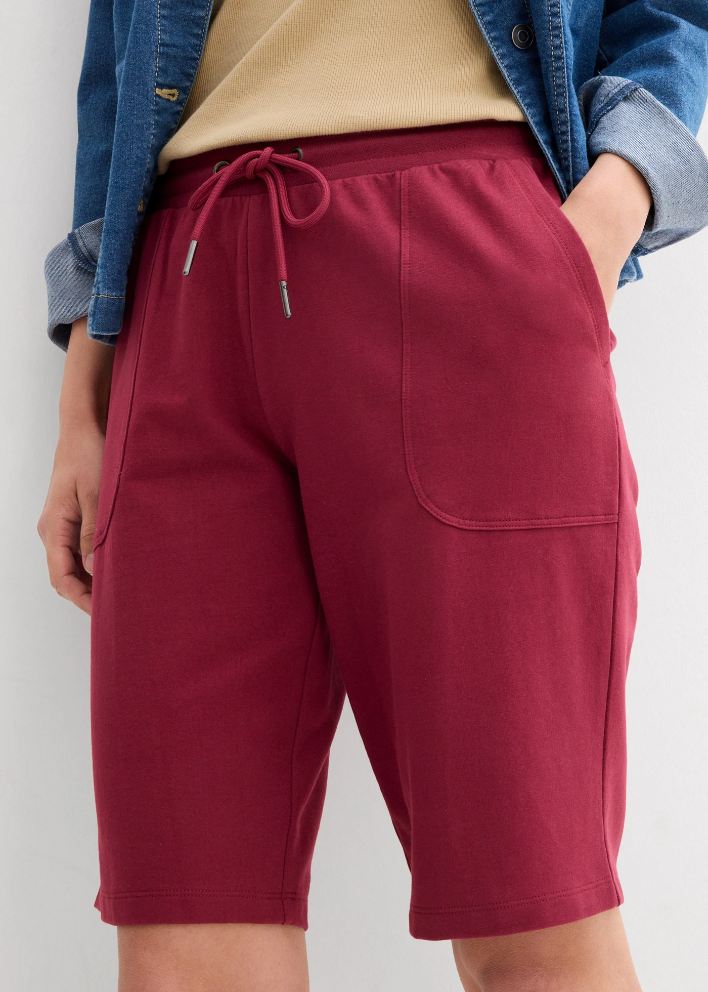 Bermuda en molleton 100% coton • rhododendron • Boutique bonprix