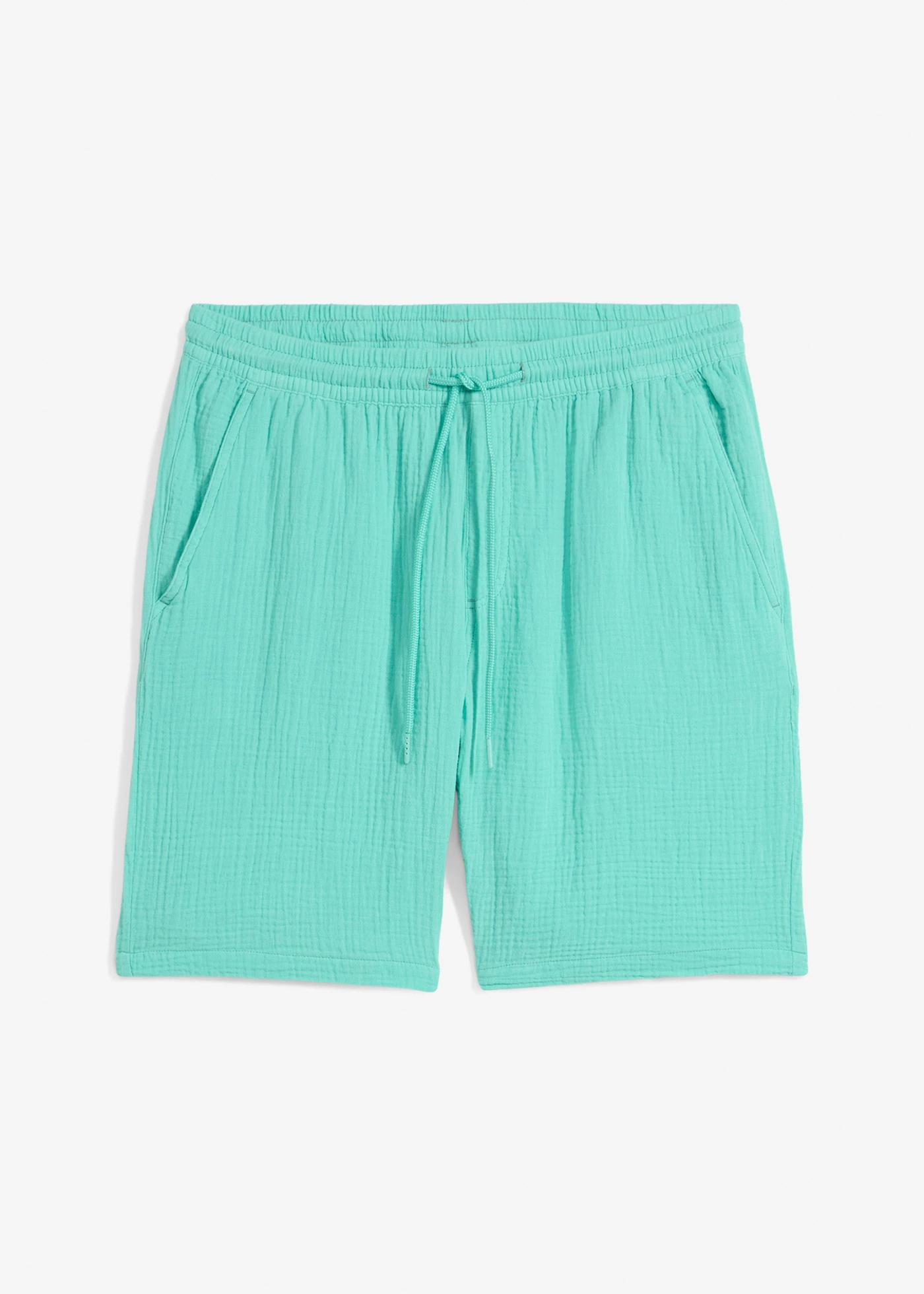 Mousseline short van katoen, regular fit • pacifisch groen • bonprix online shop