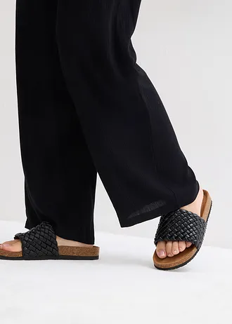 Palazzo broek van viscose • zwart • bonprix online shop