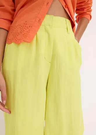 Bermuda doux en viscose mélangée • jaune citron • Boutique bonprix