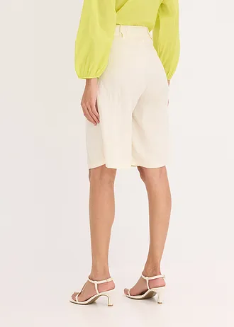 Bermuda puha viszkóz-keverékből • krémfehér • bonprix áruház