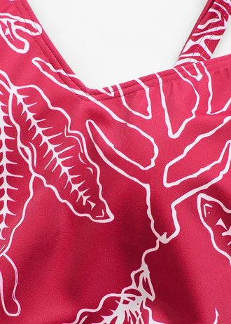 Jednodílné plavky • fuchsiová s potiskem • bonprix obchod