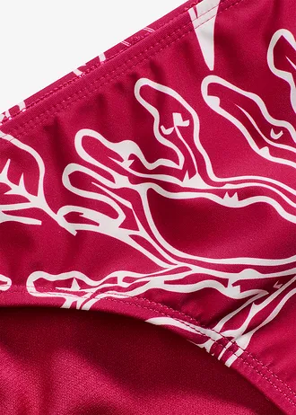 Bikinové kalhotky • fuchsiová-krémová s květy • bonprix obchod