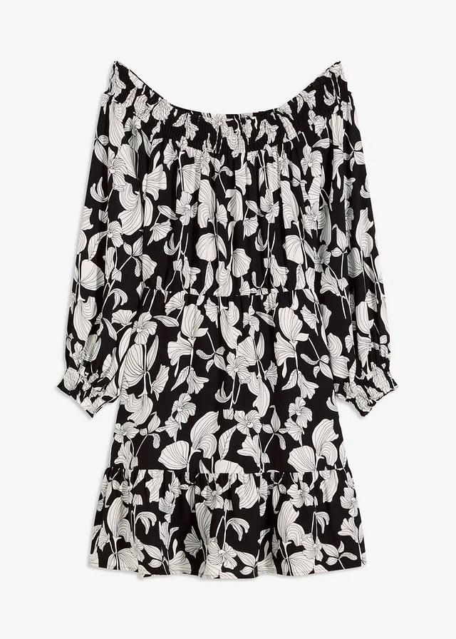 Rochie Carmen cu imprimeu