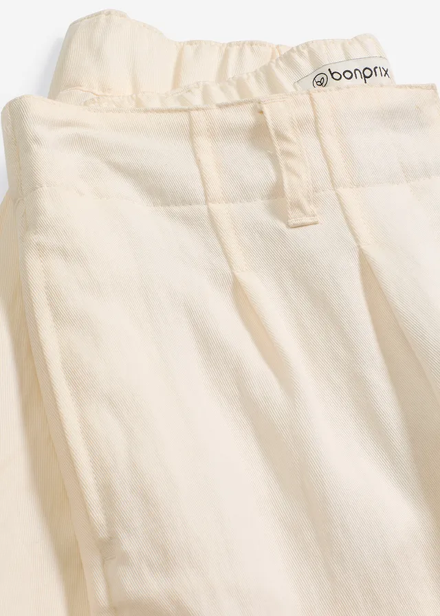Bermuda doux en viscose mélangée • crème • product-page.page-title-suffix