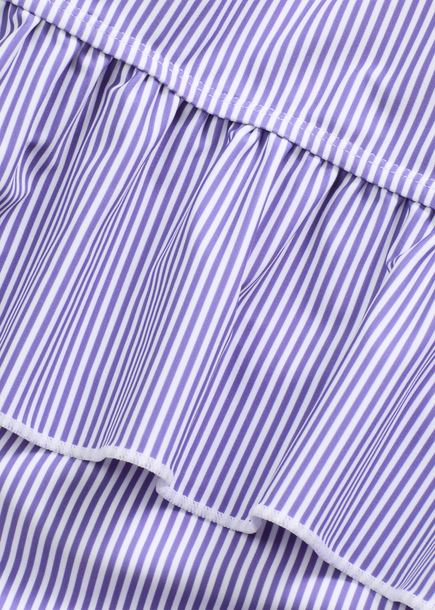 Tankini à volants (ens. 2 pces) • blanc/bleu rayé • Boutique bonprix