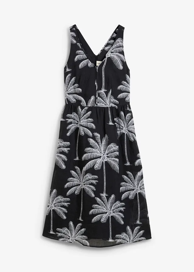 Rochie midi din ramie