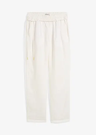 Broek van puur linnen • wolwit • bonprix online shop