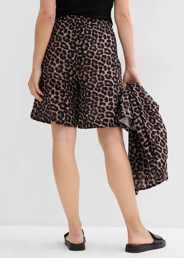 Short en gaze de coton • beige léopard • product-page.page-title-suffix