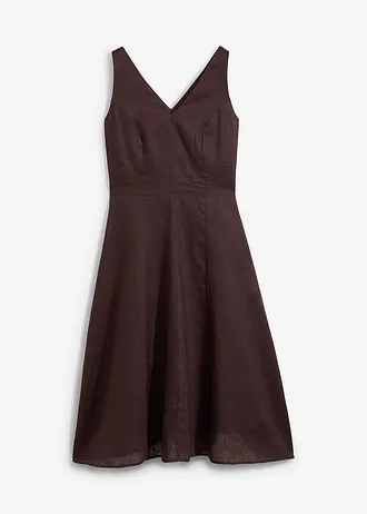 Rochie midi din in 100%