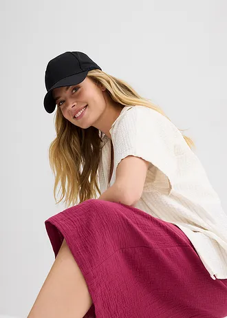 Capri kalhoty z měkkého mušelínu • rododendronově růžová • bonprix obchod