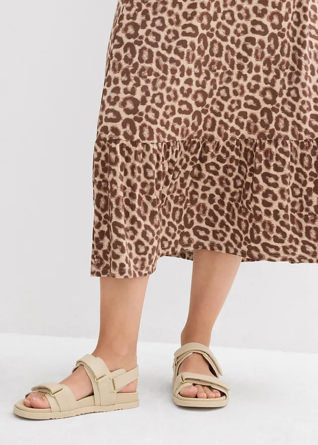 Jupe en jersey viscose • beige léopard • product-page.page-title-suffix