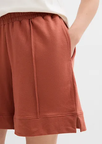 Short sweat en coton mélangé • cognac • Boutique bonprix