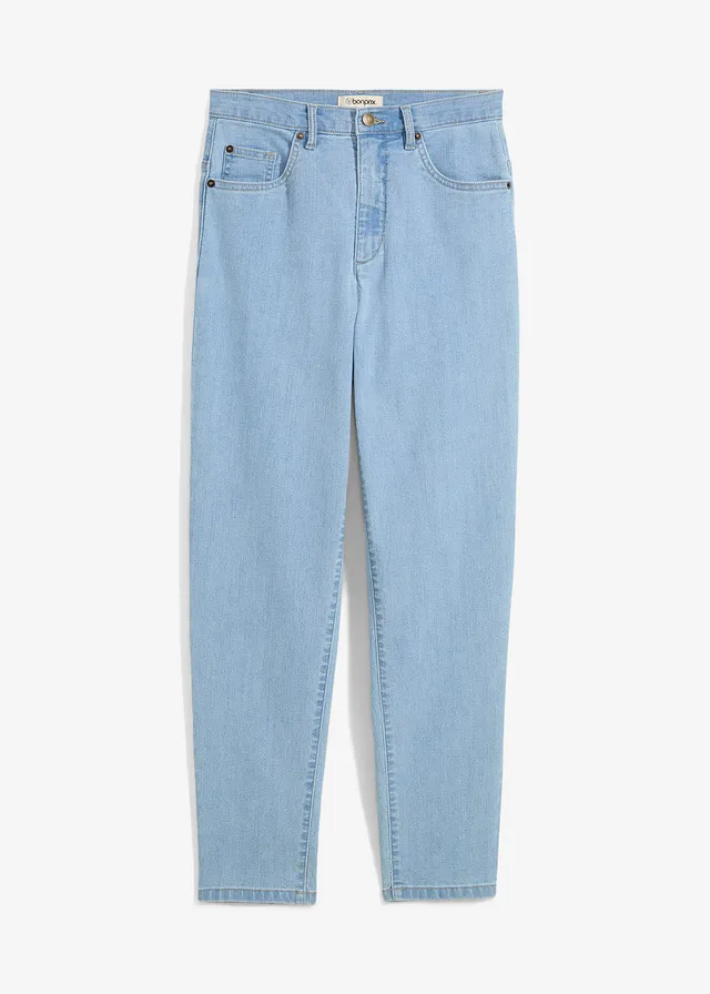 Mom jeans met high waist en stretch