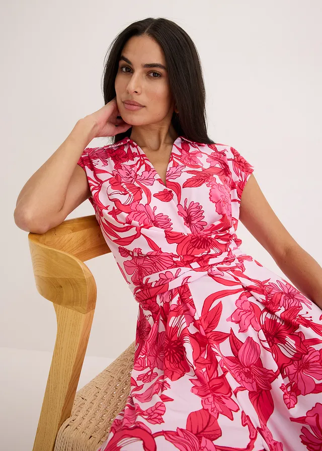 Combinaison en jersey • rose vif floral • product-page.page-title-suffix