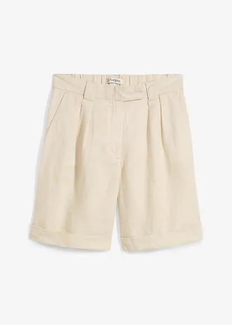 Bermuda van puur linnen • lichtsand • bonprix online shop