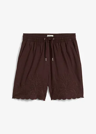Short avec soie • marron foncé • Boutique bonprix