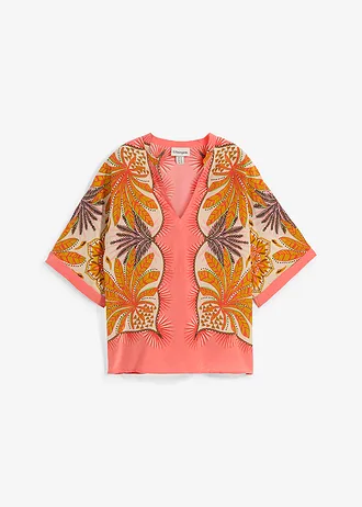 Blouse en soie mélangée