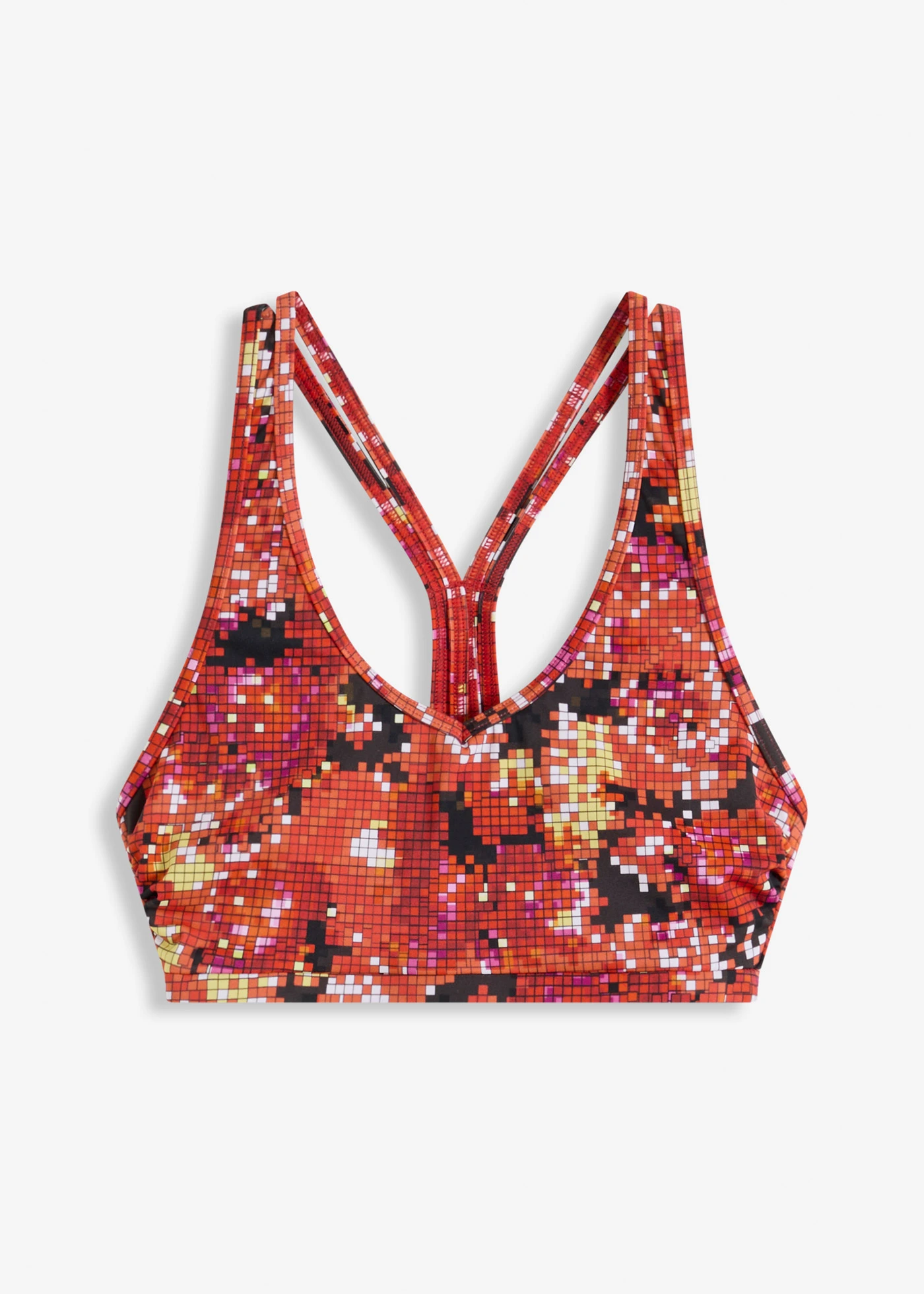 Bikinový podprsenkový top • broskvová s potiskem • bonprix obchod