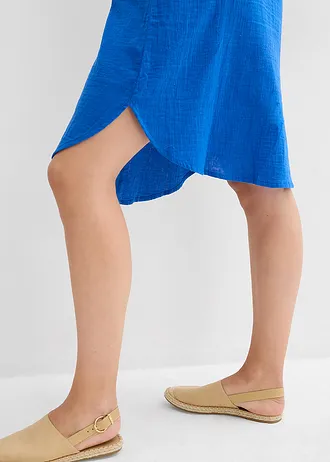 Halenkové šaty z jemného mušelínu • arktická modrá • bonprix obchod