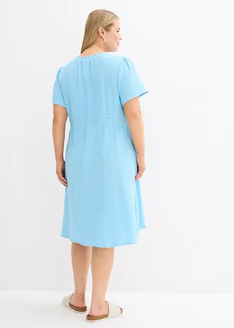 Tuniekjurk van mousseline, Kleur: lichtblauw