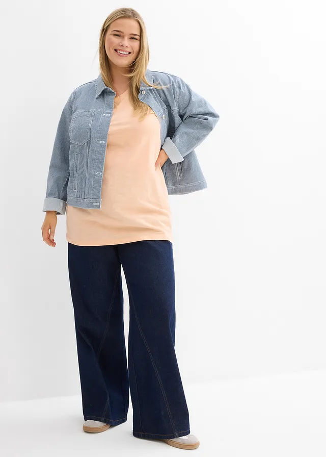 Long top van puur biologisch katoen, ( set van 2), Kleur: zwart-melba