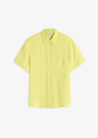 Blouse met borstzak en korte mouwen • citrusgeel • bonprix online shop