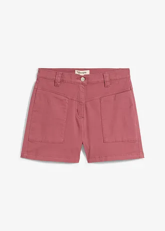 Twill short, Kleur: soft bessen