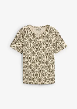 Henley triko z čisté bavlny