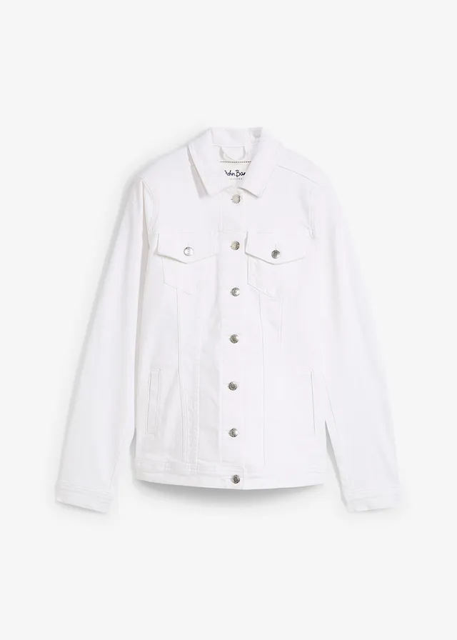 Veste en jean, Couleur: blanc