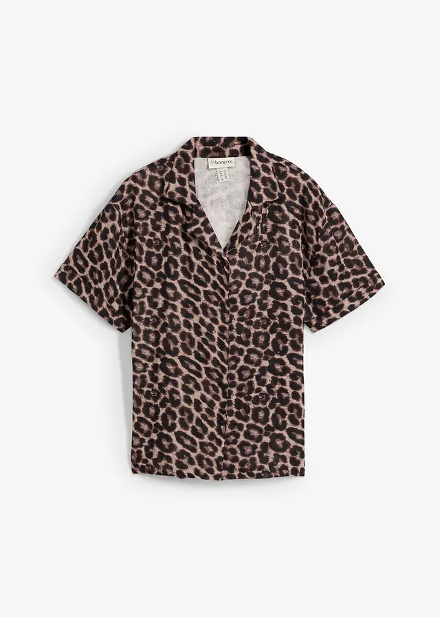 Oversized blouse van mousseline