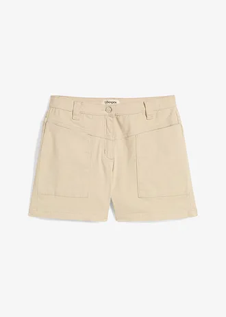 Twill short, Kleur: lichtsand