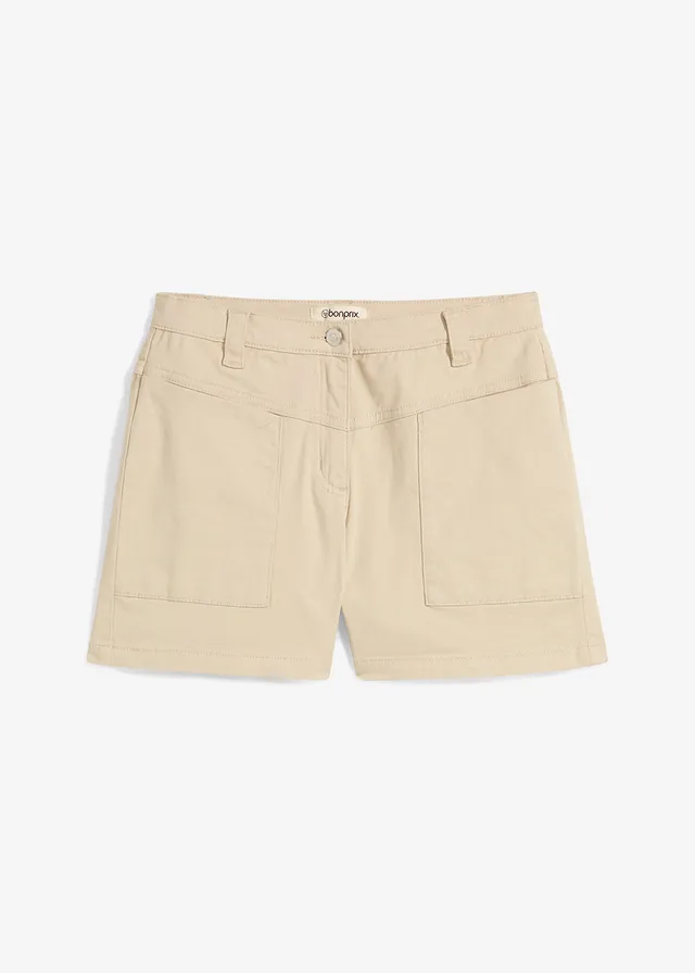Twill short, Kleur: lichtsand