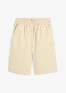 Bermude din material papertouch cu bumbac