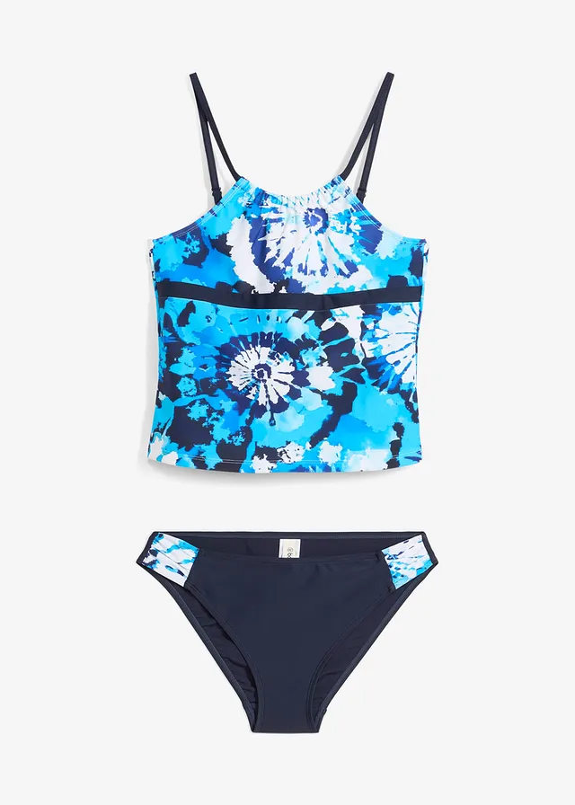 Tankini (ens. 2 pces), Couleur: bleu foncé imprimé