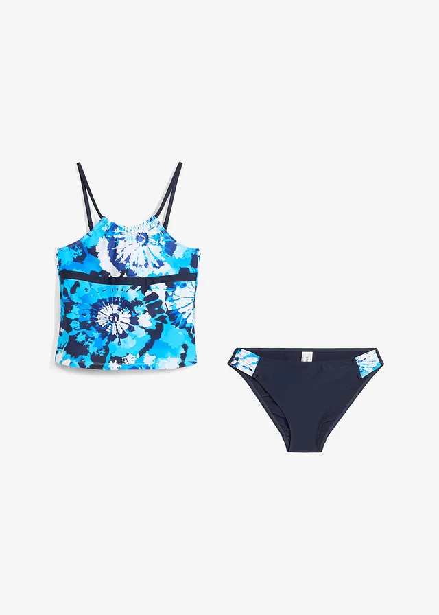 Tankini (ens. 2 pces), Couleur: bleu foncé imprimé