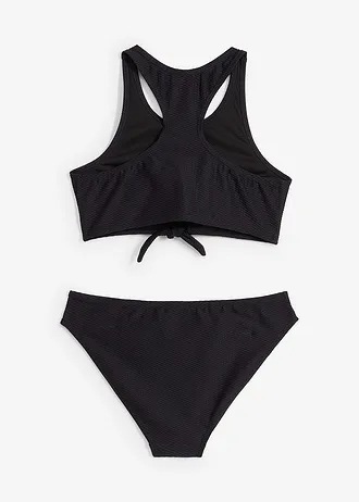 Bikini struktúrás anyagból (2-részes szett), szín: fekete