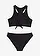Bikini van gestructureerd materiaal (2-dlg. set), Kleur: zwart