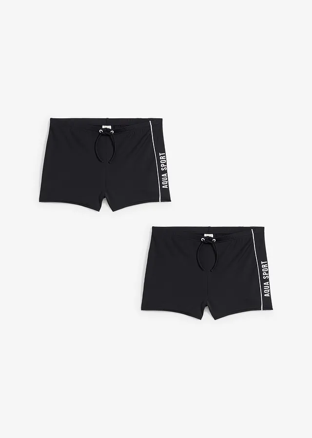 Lot de 2 shorts de bain • noir imprimé • product-page.page-title-suffix