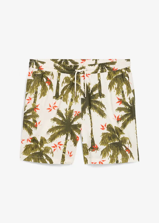 Šortky bez zapínania z viskózy, Loose Fit