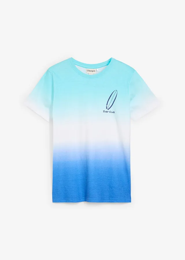 Tricou cu degrade cromatic din bumbac organic