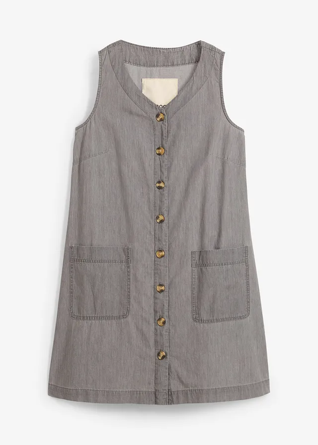 Robe en jean 100% coton • gris clair denim • Boutique bonprix