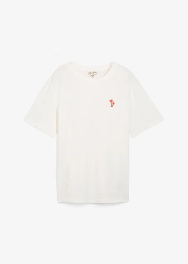 Tricou cu imprimeu pe spate, Loose Fit