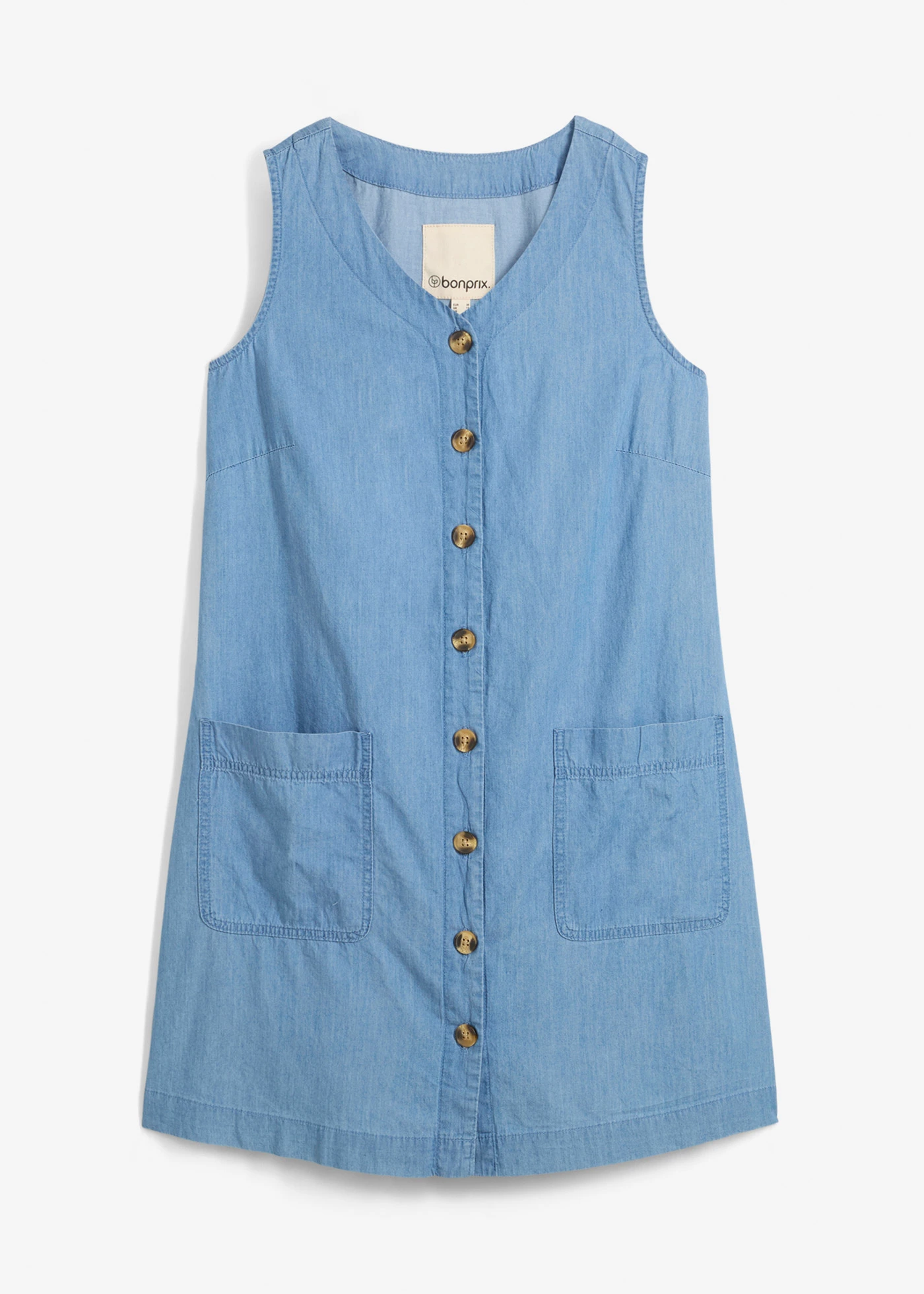 Spijkerjurk van biologisch katoen • lichtblauw denim • bonprix online shop