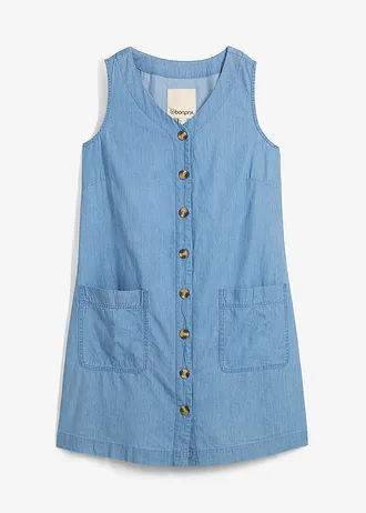 Spijkerjurk van biologisch katoen • lichtblauw denim • bonprix online shop
