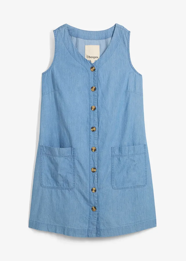 Spijkerjurk van biologisch katoen • lichtblauw denim • bonprix online shop
