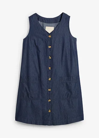 Spijkerjurk van biologisch katoen • donkerblauw denim • bonprix online shop