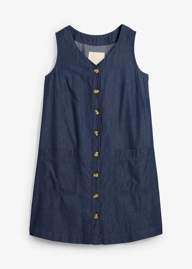 Robe en jean 100% coton • bleu foncé denim • Boutique bonprix