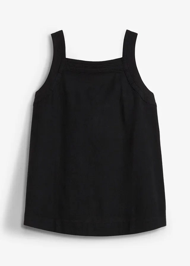 Top sans manches à nouer dans le dos, Couleur: noir