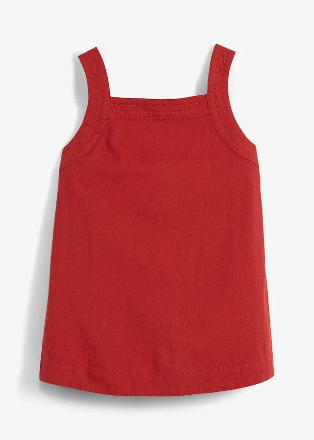 Blouse in een viscosemix met strikdetail aan de achterkant • karmijnrood • bonprix online shop